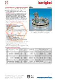 Thumbnail of document Manual - Lumiglas® Aluminum Mini-Ex Light, Series USL 05-EX